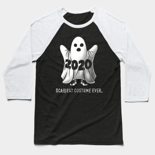 Scariest Costume Ever Funny 2020 Scary Ghost Baseball T-Shirt